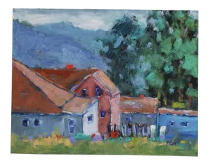 Modern Impressionist Painting, Fort Bragg Landscape