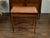 French 19th Century Walnut Side Table with Gilt Embossed Leather Top and Drawer For Sale - Image 12 of 12