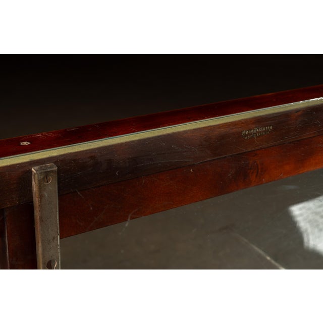 Wood Circa 1920 W.B. McLean Mahogany and Glass Commercial Display Showcase For Sale - Image 7 of 13