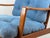Blue Fabric & Teakwood Armchair by Arne Wahl Iversen for Komfort, 1960s For Sale - Image 9 of 16