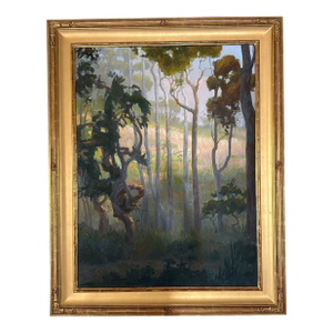 Peter Adams "Eucalyptus Forest" Oil on Board Painting
