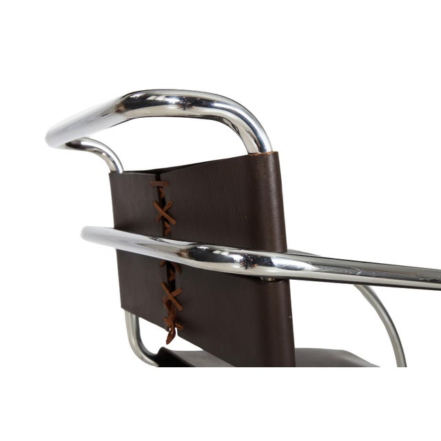 Pair of Mr20 Chrome Steel & Leather Armchairs, Mies Van Der Rohe, Circa 1970s For Sale - Image 12 of 16