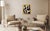 Original acrylic painting by Bryan Boomershine on canvas board featuring a bold modernist composition of organic black...