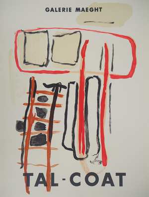 Pierre Tal-Coat, Composition abstraite, Lithograph