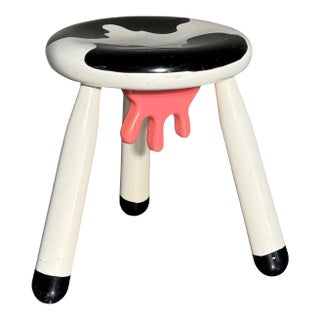 "Cow" Milking Stool by Vermont Sled Company and John Sollinger, Circa 1980s For Sale