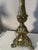 1900 - 1909 Antique Palatial Baroque Style Brass Lamps With Brass Shades - a Pair For Sale - Image 5 of 12