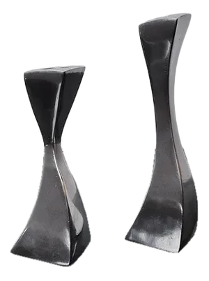 Swan Candlesticks attributed to Matthew Hilton, England, 1980, Set of 2