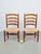 Brown Set of Brutalist Wood and Wicker Chairs in the style of Charlotte Perriand, 1960s, Set of 2 For Sale - Image 8 of 16