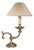 Mid 20th Century Classical Revival Brass Desk Lamp With Original Pleated Shade For Sale