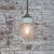 1950s Vintage Industrial White Porcelain, Clear Glass & Brass Pendant Light For Sale - Image 5 of 7
