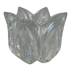 Orrefors Swedish Glass Tulip Votive Candle Holder