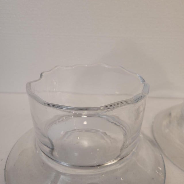 Vintage Belgian Crystal Candlesticks, 2000s, Set of 2 For Sale - Image 12 of 18