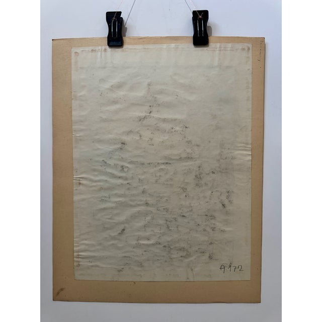 1930s Henry Emil Salloch Original Watercolor on Paper European River Valley, 1935. For Sale - Image 5 of 6