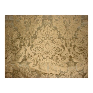 Kravet Couture Limoges Silk Damask Golden Sage Upholstery Fabric- 5 Yards For Sale