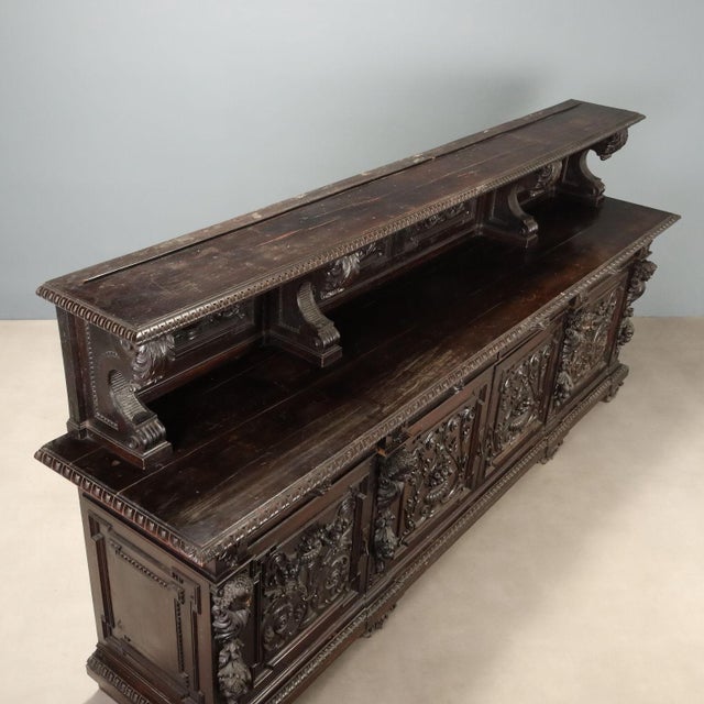 Neo-Renaissance Ebonized Walnut Sideboard For Sale - Image 10 of 12