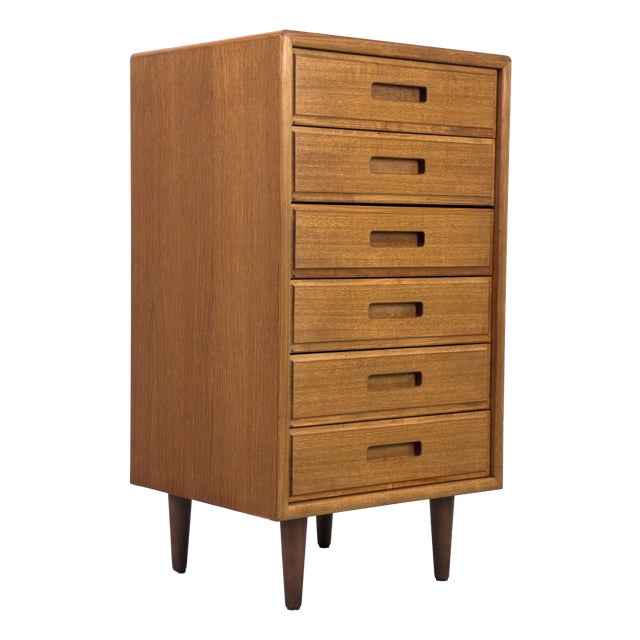 Danish Teak Chest of Drawers from Fanø, 1970s For Sale