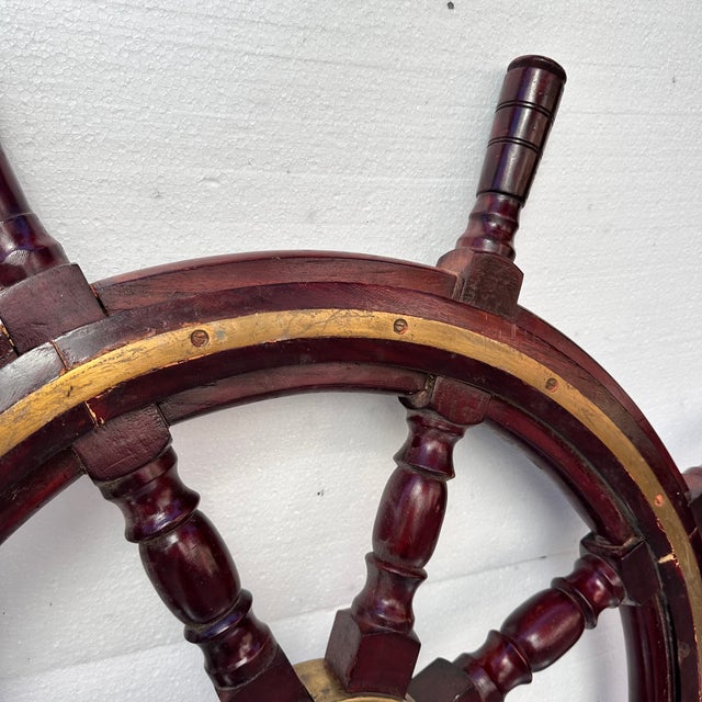 Antique Napoleon III Ships Wheel, 1885 For Sale - Image 10 of 18