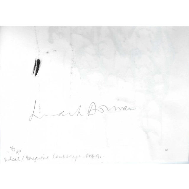 1991 abstract painting on paper by Northern Virginia by DC area artist Mark Dorman. Signed, dated and titled on the back....