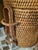 Traditional Weaved Wicker Covered Coastal Regency Ice Bucket, Tongs and Wine Holder Barware- 3 Piece Set For Sale - Image 3 of 7