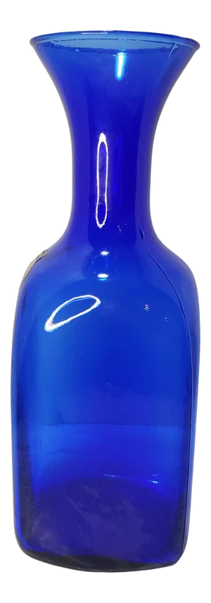 Contemporary Toscany Italian Empoli Large Cobalt Vase