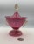 Murano Cranberry Glass Neo Classical Lidded Jar For Sale - Image 10 of 10