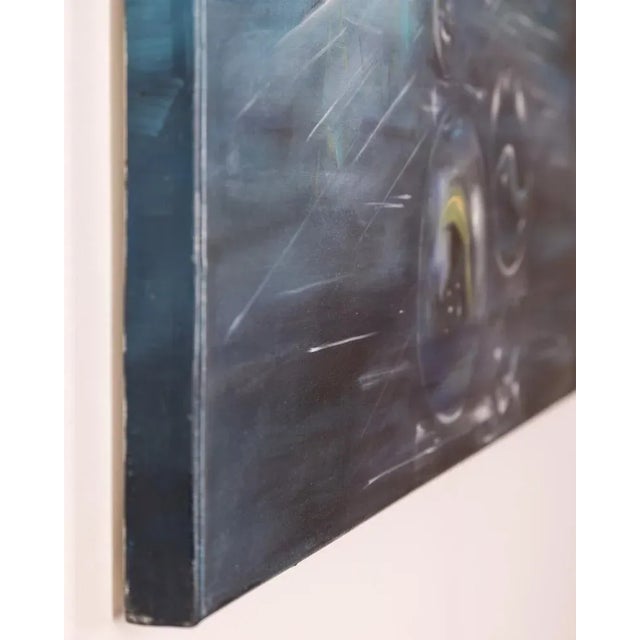 Blue Gabriella Giardi, Cristalli (Biglie Series), Oil on Canvas, 2023 For Sale - Image 8 of 10