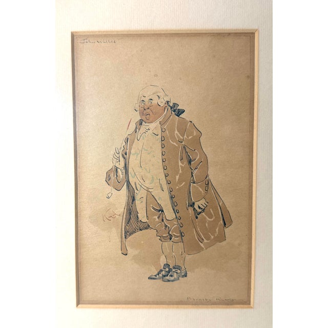 Antique Joseph Clayton Clarke Kyd John Willet Watercolor Illustration Painting For Sale - Image 13 of 14