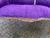 Late 20th C French Louis XVI Gold Beech Purple Velvet Settee For Sale - Image 6 of 12