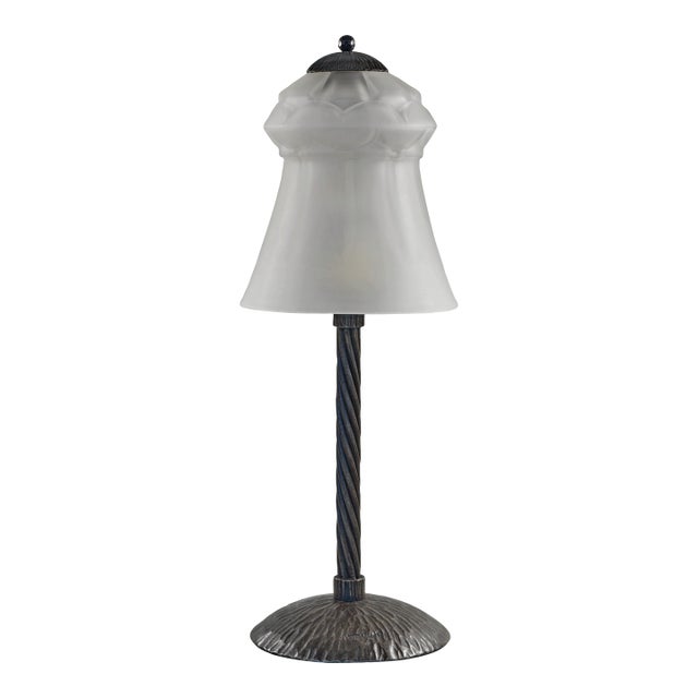 French Art Deco Table Lamp by H. Fournet & Charles Schneider 1920s France For Sale