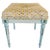 Mid 20th Century French Louis XVI Style Blue Painted Footstools With Brass Accents & Polka Dot Cut Velvet - A Pair For Sale - Image 11 of 18