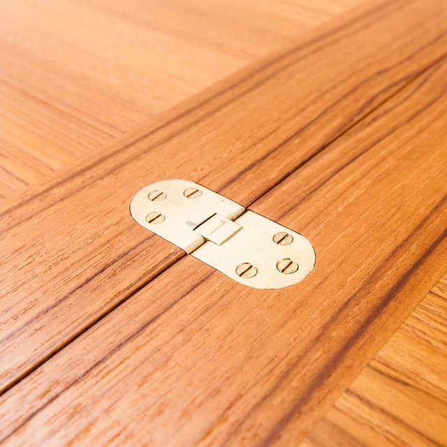 Wood 1970s Vintage Danish Modern Expandable Flip Top Dining Table by Skovmand & Andersen For Sale - Image 7 of 12