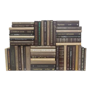 Decorative Books - Chocolate Book Wall - Set of 50 Brown Books