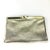 Contemporary Harry Levine Gold Leather Envelope Clutch With Gold Tone Convertible Strap For Sale - Image 3 of 8
