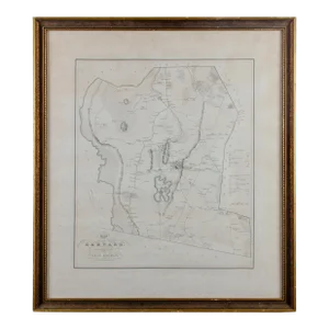Silas Holman Map of Harvard