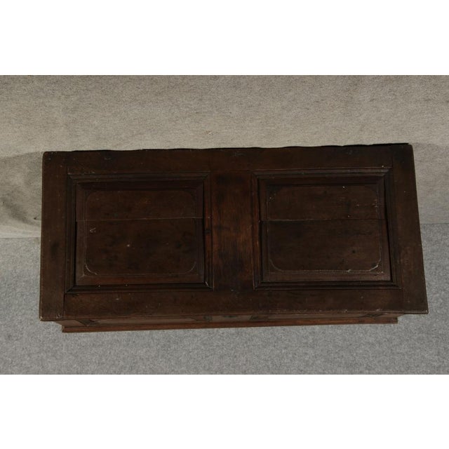 Wood Antique Baroque Chest in Oak, 1750 For Sale - Image 7 of 18