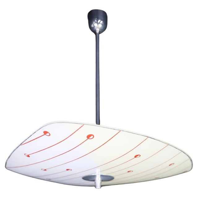 Mid-Century Brussels World Expo 1958 Pendant Lamp in Glass For Sale - Image 10 of 10