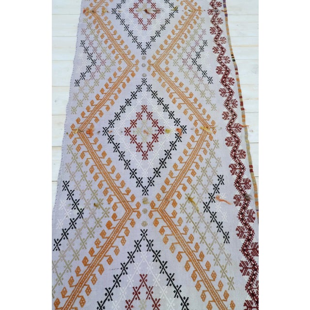 Vintage Turkish KIlim Runner-2’4’x10’6" For Sale - Image 4 of 13
