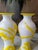 Glass Pair of Late 19th-Century Victorian White & Yellow Overlay Art Glass Vases For Sale - Image 7 of 8