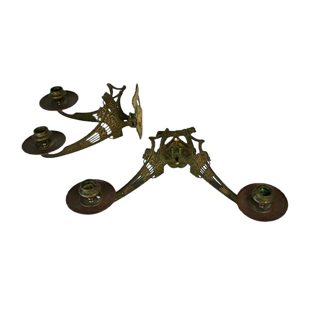 Candleholders, 1920s, Set of 2 For Sale