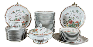 Hong-Kong Table Service from Bernardaud Limoges, 1980s, Set of 53