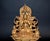 Traditional Gilt Bronze Tibetan Buddha Under Bodhi Tree For Sale - Image 3 of 16
