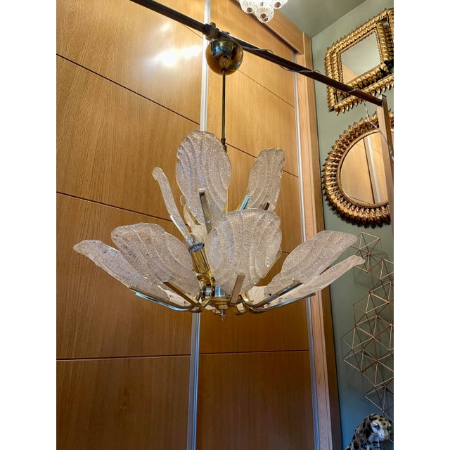 Gold Chandelier from Barovier & Toso For Sale - Image 8 of 18
