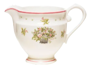 Vintage Hand-Painted Art Nouveau Porcelain Creamer by Georg Schmider Zeller Keramik