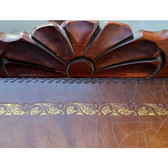 Pair of Superior [Kindel] Mahogany Chippendale Style Leather Top Ball in Claw End Tables For Sale In Washington DC - Image 6 of 8