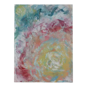 "Harmonic Bands" Contemporary Abstract Mixed-Media Painting