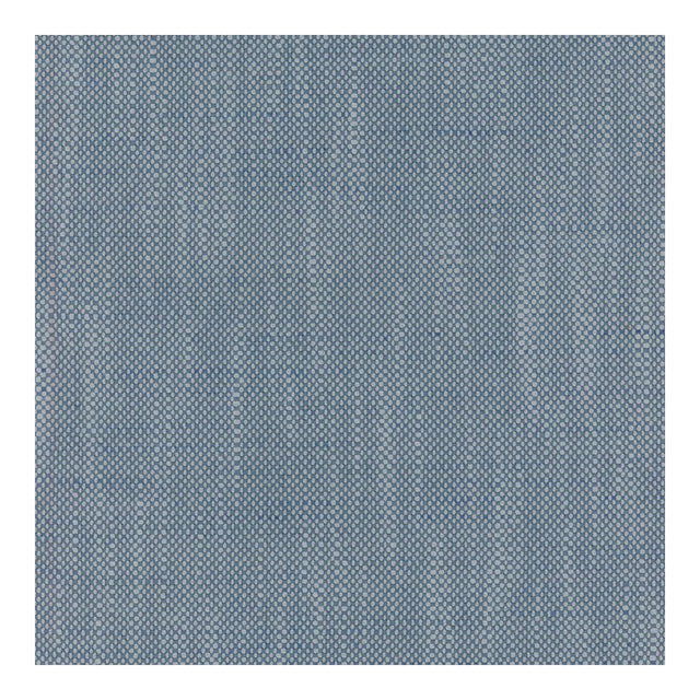 Bunny Williams Home Empire Ottoman in Aegean Performance Linen - Sample For Sale