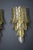 Long Textured Golden and Smoked Murano Glass Sconces in Palm Tree Shape from Barovier & Toso, 1990s, Set of 2 For Sale - Image 14 of 17