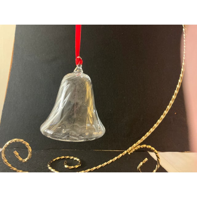 Early 21st Century Steuben “Bell” Christmas Tree Ornament For Sale - Image 5 of 6