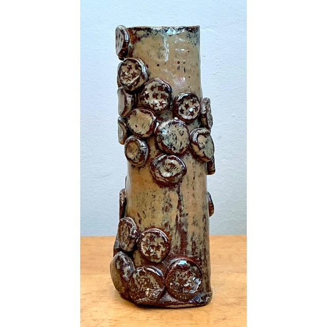 Vintage Original Studio Pottery Stars and Shells Vase For Sale - Image 15 of 16