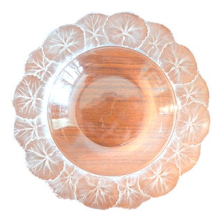 Vintage Glass Bowl by Rene Lalique, 1960s For Sale